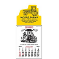 Cowboy 12 Month Press-N-Stick Calendar Pad